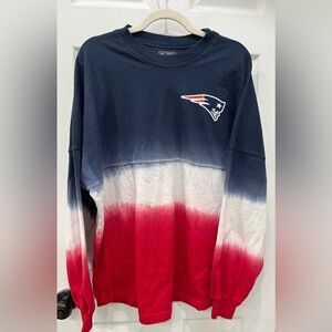 New England Patriots NFL Pro Fanatics Women's Spirit Jersey Long Sleeve Shirt